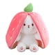 thumbnail image 2 of Conejo Fresa Conejo Transformado Fresa Xiaoguo Juguete Peluche Almohada Zanahoria Muñeca Conejo Blanco (Conejo Fresa 18 Cm) [Conejo Fresa 18 Cm] [Aspiradora Única], 2 of 9