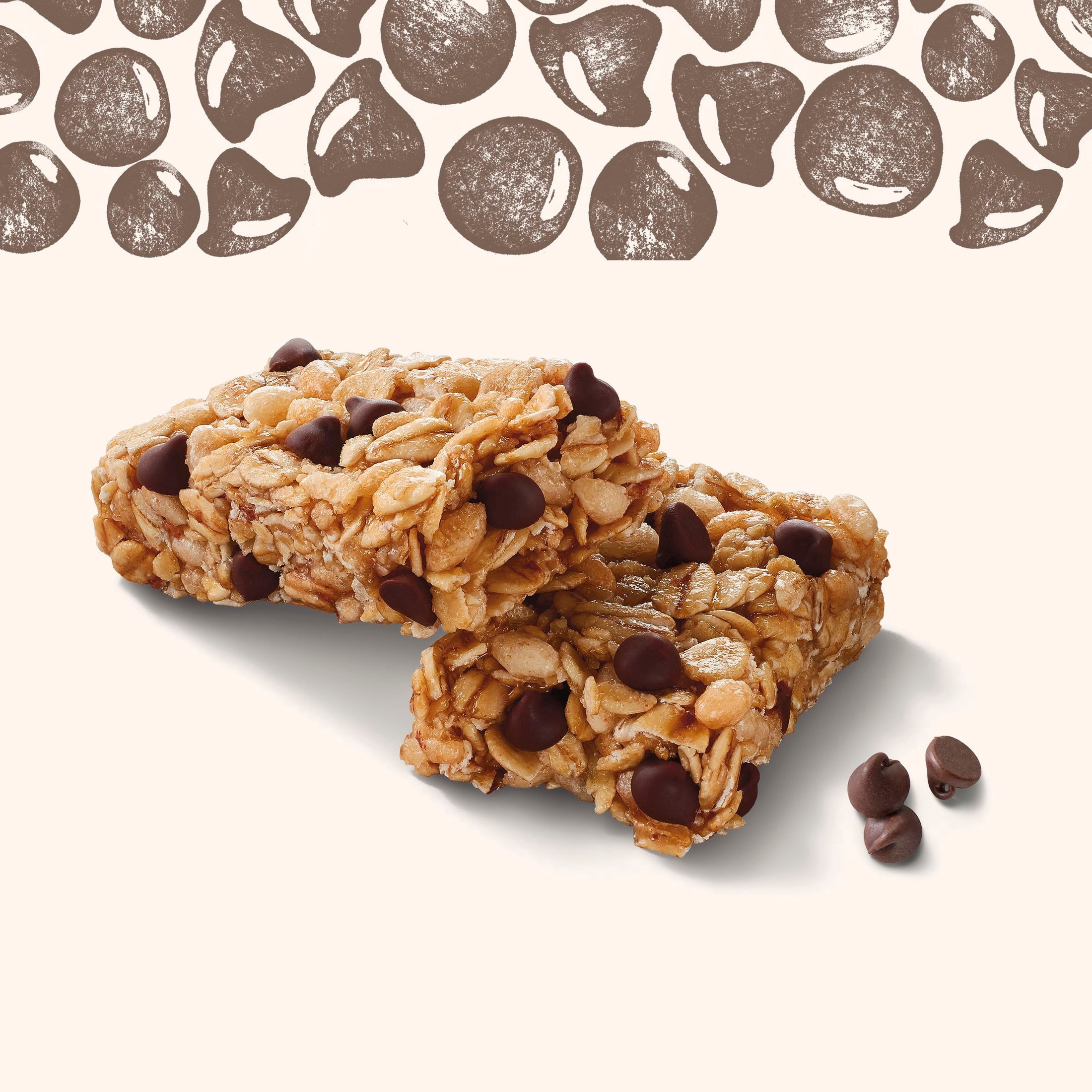 (2 pack) Cascadian Farm Organic Chewy Granola Bars, Dark Chocolate Chip, 10 Bars, 12.3 oz