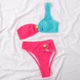 thumbnail image 1 of Riseado Sexy Bikini traje de baño mujer 2023 traje de baño texturizado un hombro verano biquinis ropa de playa trajes de baño Tan Jianjun unisex, 1 of 2