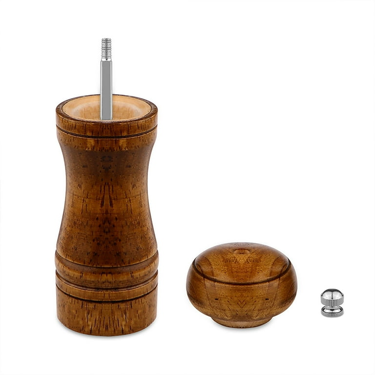 Wooden Hand Crank Twist Salt Spice Pepper Mill Grinder Shaker -  Silver,Bronze - 8 x 2.2(H*Max.D) - Bed Bath & Beyond - 17597375