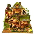 thumbnail image 1 of Kit de casa en miniatura RHZN Forest Adventure con luz LED, 1 of 5