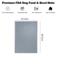 thumbnail image 2 of Laklulu Alfombrilla de comida para mascotas para alimentos y agua, alfombrilla de silicona antideslizante impermeable para perros y gatos, 2 of 5