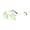 Green, variant on Rimless Star Fashion Sunglasses Unisex With HD Lenses Durable Polycarbonate Metal Frame