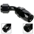 thumbnail image 4 of SCITOO -AN6 -AN8 -AN10 Oil Swivel Hose End Fitting AN8 45Â° Swivel Hose End Fitting fit for braided fuel line and stainless steel braided fuel hose Aluminum Alloy black, 4 of 5