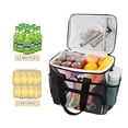 thumbnail image 2 of FORMRS Insulated Cooler Bag 24 Cans Capacity Soft Leakproof Lunch Box with Side Pockets, Colorful Black, 2 of 7