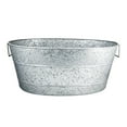 thumbnail image 5 of BREKX Aspen Oval Hammered and Smooth Beverage Tub with Tray, Rustproof, 5 of 6