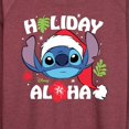 thumbnail image 3 of Lilo & Stitch - Holiday Aloha - Women's Lightweight French Terry Long Sleeve Shirt, 3 of 5