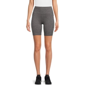 Athletic Works Women's 7" Bike Shorts, Black