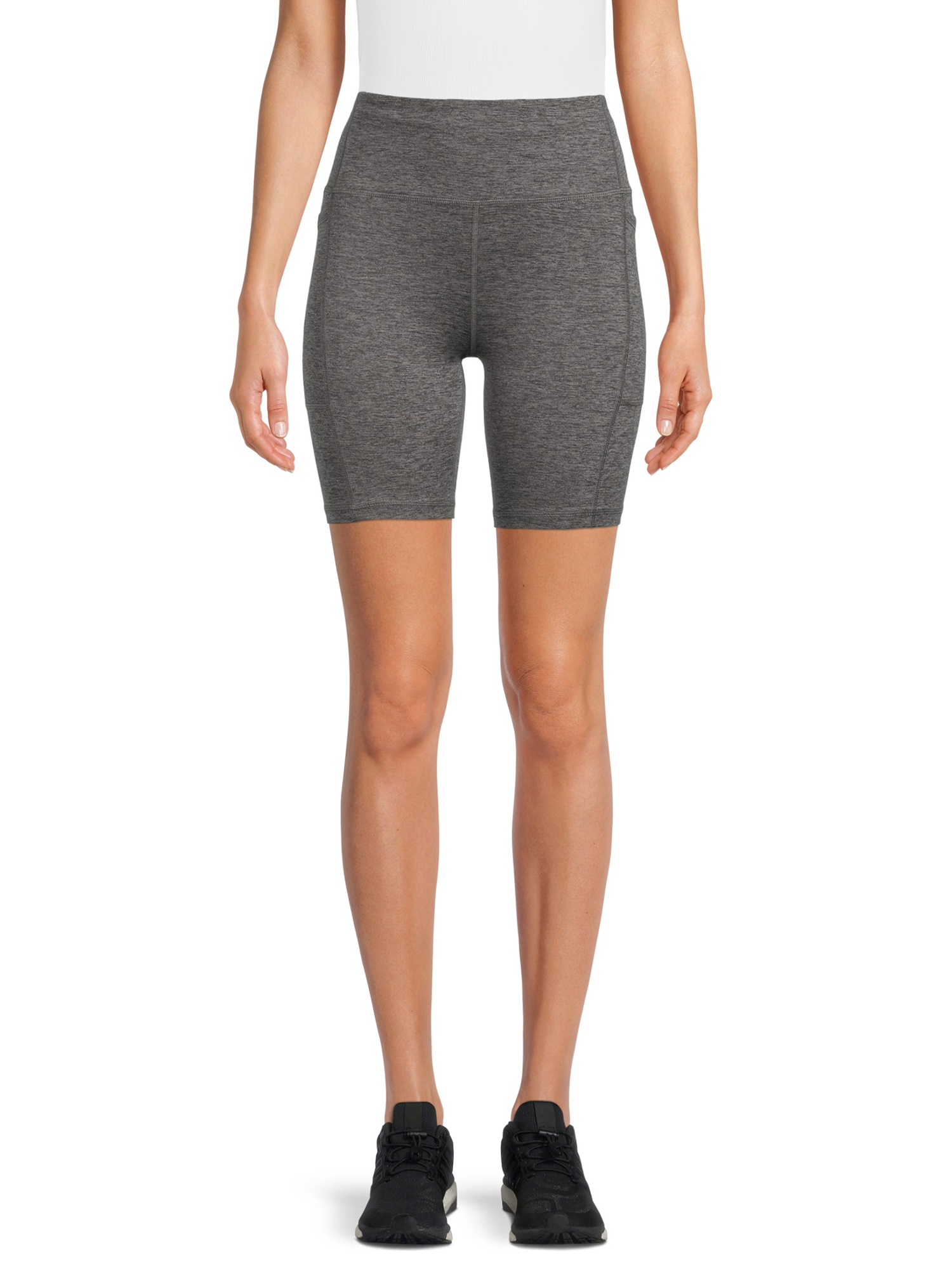 Athletic Works Women's 7" Bike Shorts, Black