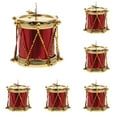 thumbnail image 1 of YWIYIUD Red Glitter Mini Drum Christmas Tree Decorations, Desktop Instruments Ornament Christmas Holiday Wedding Party Decor 1/2/3/4/5/6/7/8PCS, 1 of 4