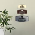 thumbnail image 3 of Signs ByLITA Fancy Security Entrance Sign (Black /Gold) - Small, 3 of 8