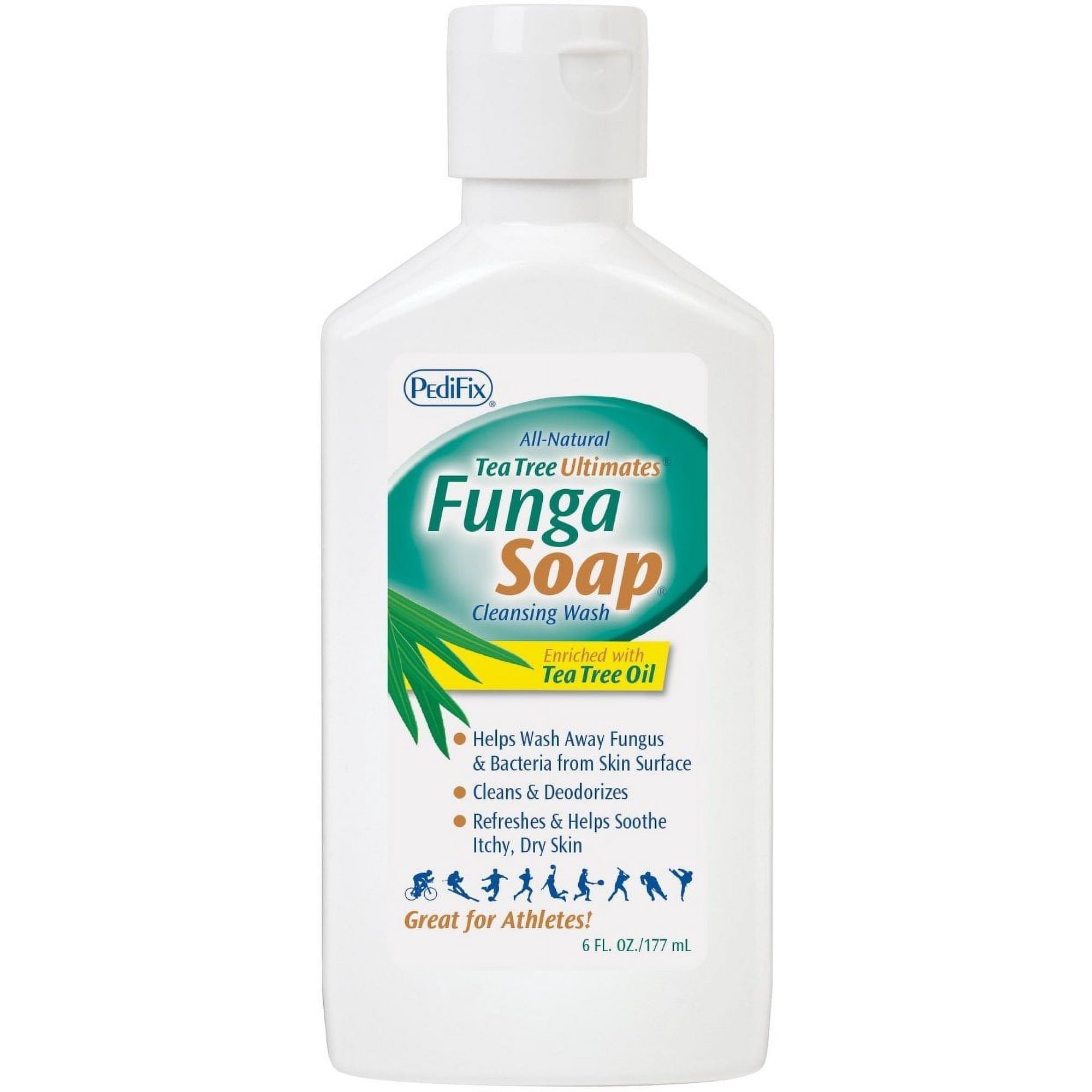 2 Pack - PediFix Tea Tree Ultimates FungaSoap Cleansing Wash 6 oz