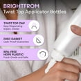 thumbnail image 2 of BRIGHTFROM Twist Top Applicator Bottles, Squeeze 8 OZ, Empty Hair Coloring Plastic Bottles, Refillable, Leak Proof - Open/Close Nozzle - Multi Purpose (Pack of 3), 2 of 8