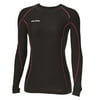Polaris Womens Black Lightweight Polyester Spandex Long Sleeve Base Layer Top - Black - 286779503