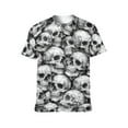 thumbnail image 2 of LAOLIUSN Men’s 3D All-Over Print Skull Graphic T-Shirt, Short Sleeve Crewneck, Stretch Polyester-Spandex Tee, S-4XL, 2 of 8