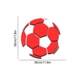 thumbnail image 3 of Pegatinas de Pared de Acrílico Espejado con Forma de Balón de Fútbol para Decoración de Pared, para Habitación de Niños y Niñas, Sala de Estar y Dormitorio., 3 of 6