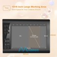 YTBW Digital Graphic Drawing Tablet With Screen Pen 10X6 Inch Hd Screen