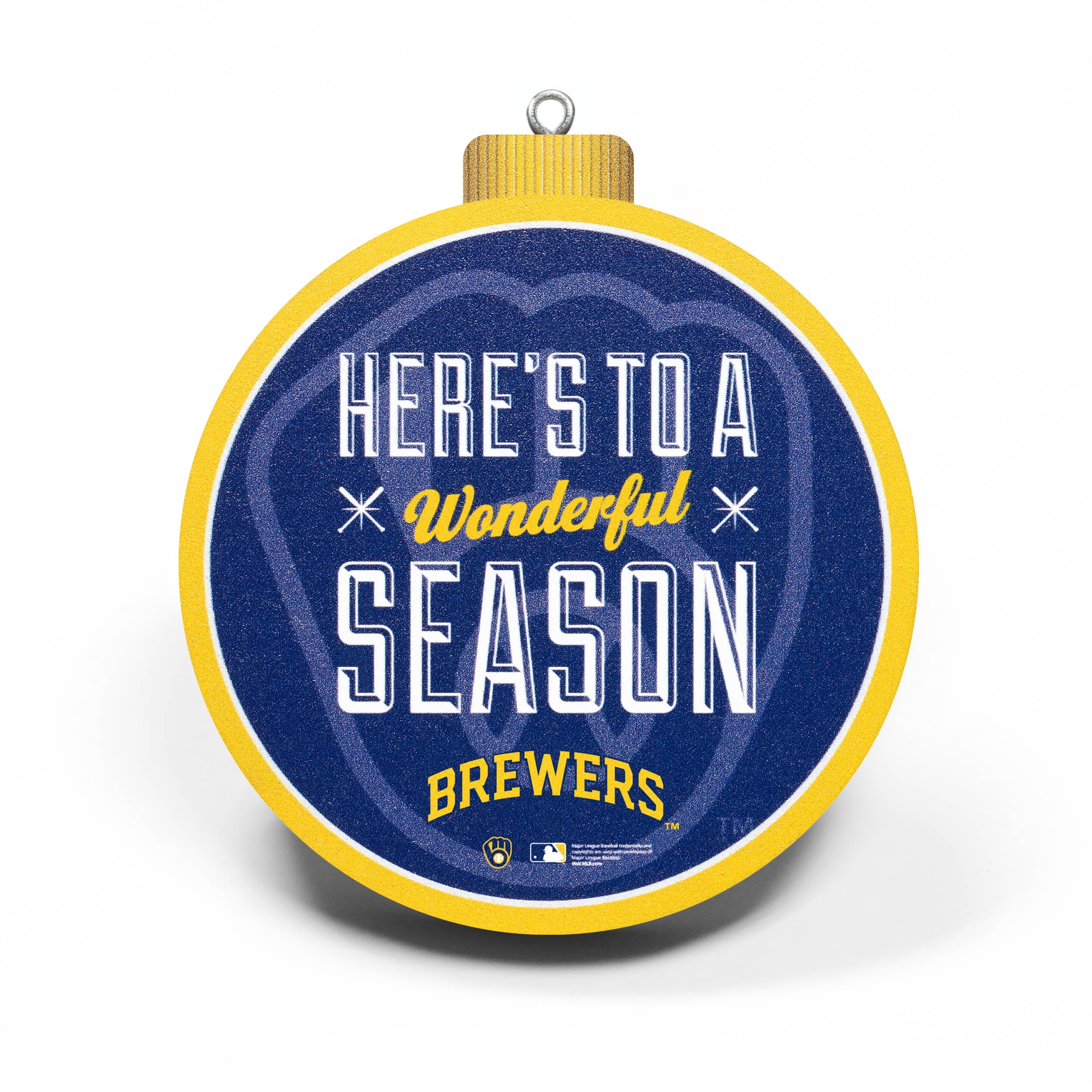 YouTheFan MLB Milwaukee Brewers 3D Logo Series Ornament