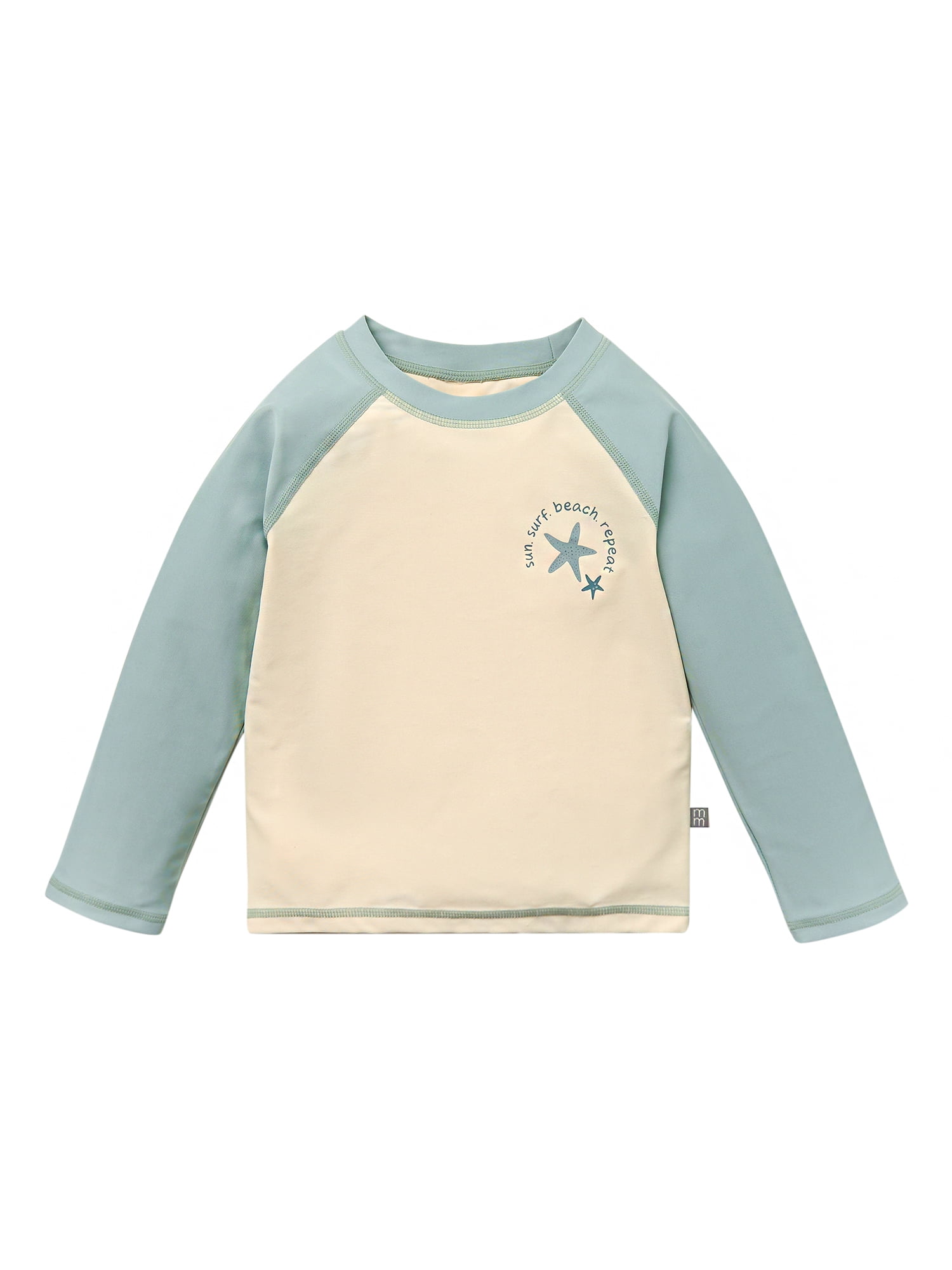 Modern Moments by Gerber Toddler Boy Long Sleeve Rashguard and Short Set, 2-Piece, Sizes 0/3M - 5T