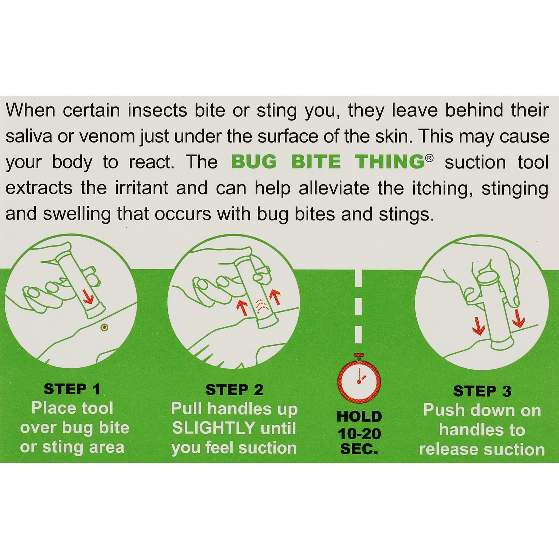 (6 pack) Bug Bite Thing Suction Tool - White