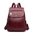 thumbnail image 3 of Mochila de cuero de alta calidad para mujer, mochila de viaje de gran capacidad, bolsos escolares de moda, mochilas de hombro para mujer, novedad de 2021, 3 of 5
