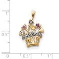 thumbnail image 3 of 14k Polished 5-Stone Mothers Flowerpot Pendant Mounting QXMP7/5, 3 of 3