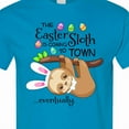 thumbnail image 4 of Inktastic Easter Sloth with Bunny Ears Funny T-Shirt, 4 of 5