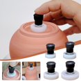 thumbnail image 3 of 4 Pcs Ceramic Pottery Wheel,Mini Ceramic Tool,Multi Size Pottery Trimming Rotary Spinner Wheel,Rota Disc Metal N6D1, 3 of 8