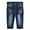 MidBlue-2664, variant on KIDSCOOL SPACE Baby Jeans,Little Toddler Elastic Band Inside with D-ring Distressed Vintage Creasing Stretch Denim Pants,Mid Blue,12-18 Months