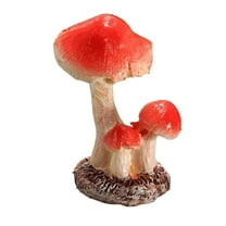 PeggyDoll 3 Red Mushroom Toadstool Miniature Fairy Garden Terrarium Figurine mini house Decor (2 x 1.5 x 3cm)