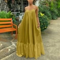 thumbnail image 1 of Fankiway Femmes Mode Casual Solide Sans Manches Robe Robe Poche en Vrac Dos Nu Grande Taille Robe de Plage Femmes Grande Taille Robes de Femmes, 1 of 6
