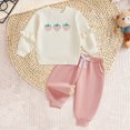 thumbnail image 2 of HFHAPW Toddler Kids Girl Clothes Fall Winter Outfits Gifts Sweatshirt Joggers Pants 2Pcs for Girls,2-3 Y, 2 of 7