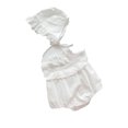 thumbnail image 2 of LYMAYTER ‌‌‌‌‌Newborn Baby Girls Playsuit Fly Sleeve Romper Ruffled Bodysuit Lightweight Summer‌ 3-24M, 2 of 8