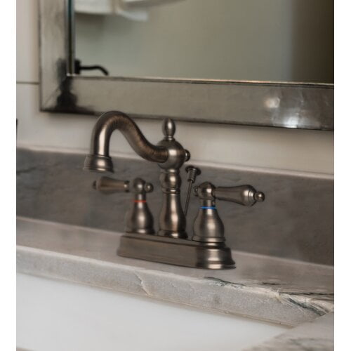 Laguna Brass Centerset Bathroom Faucet with Drain Assembly