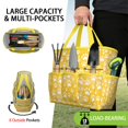 thumbnail image 2 of Garden Tool Bag,Yellow Dog Paw Footprint Garden Tool Organizer,Garden Gifts,Waterproof Multi-Pocket Garden Tool Storage 11.8x5.5x11.4 Inch(Tools NOT Included), 2 of 6