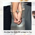 thumbnail image 7 of Couples Bracelets Handmade Braided and Hers Couple Bracelet for Him and Her with Key and Lock Charms Bracelets Set Couples Gifts, 7 of 7