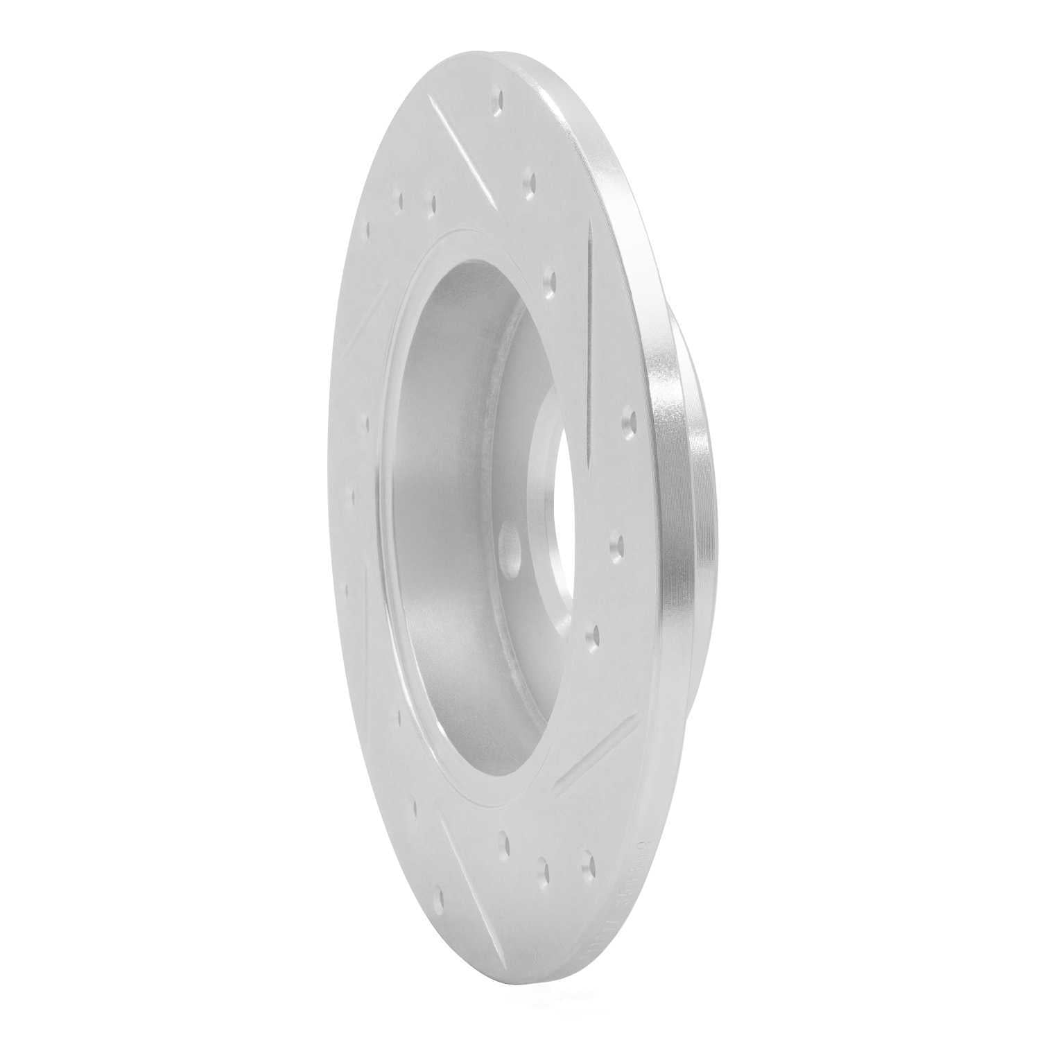 Dynamic Friction Company 631-73006L DFC Brake Rotor - Drilled And Slotted - Silver