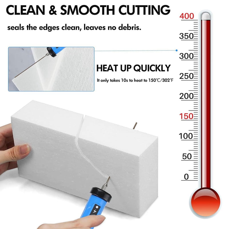 Hot Wire Knife Foam Cutter Tool Set 4-in-1 Foam Cutter Electric Foam Cutting Tool with 4 Cutting Machine Pen, US Plug