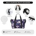 thumbnail image 3 of Travel Duffle Bag Blue Purple Branches Gray Koala Travel Tote Bags Carry on Luggage Waterproof Weekender Bags with Top Handle Adjustable Shoulde Strap for Travel Gym, 3 of 5