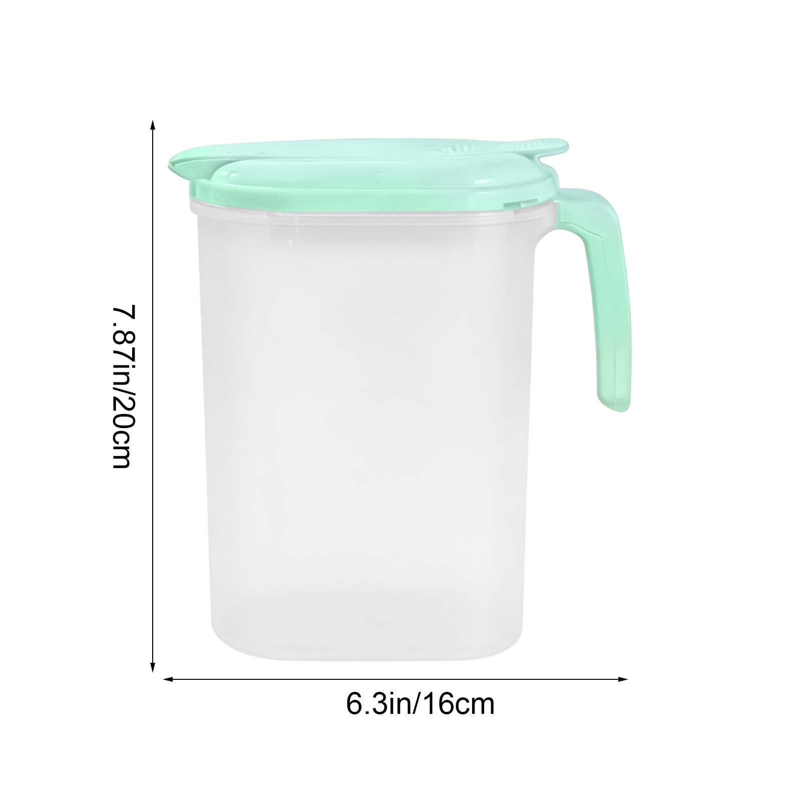 1.8L Heat Resistant Refrigerator Water Bottle With Tea Strainer Large Capacity Beverage Dispenser Durable Material With Secure Lid For Home Kitchen Iced Tea Water And Cold Drink Storage