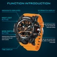 thumbnail image 3 of Men’s Digital Analog Watches Military Outdoor Multifunctional Sport Wristwatch with TPU Watch Strap Waterproof Wristwatch Gift for Man, 3 of 9