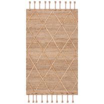 SAFAVIEH Natural Fiber Nancy Geometric Jute Area Rug, Natural, 3' x 5'
