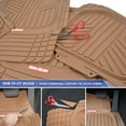 Motor Trend Deep Dish Rubber Floor Mats for Car SUV TRUCK Van, All