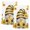 White, Yellow, variant on Sunflower Gnomes Kitchen Towels Set of 4, Summer Botanical Bee Yellow Vintage Absorbent Dish Towels for Kitchen, Microfiber Hand Towel, Quick Drying Tea Towel for Cleaning Decorative Dishcloths