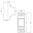 thumbnail image 2 of Tignapoo Disjoncteur Intelligent Compatible WiFi avec Écran LCD - Surveillance à Distance de la Tension, du Courant, de la Puissance, de la Consommation d'Énergie, de la Fréquence et du Facteur de Puissance - Support sur Rail DIN - 85-265V, 63A - Application Mobile, 2 of 6