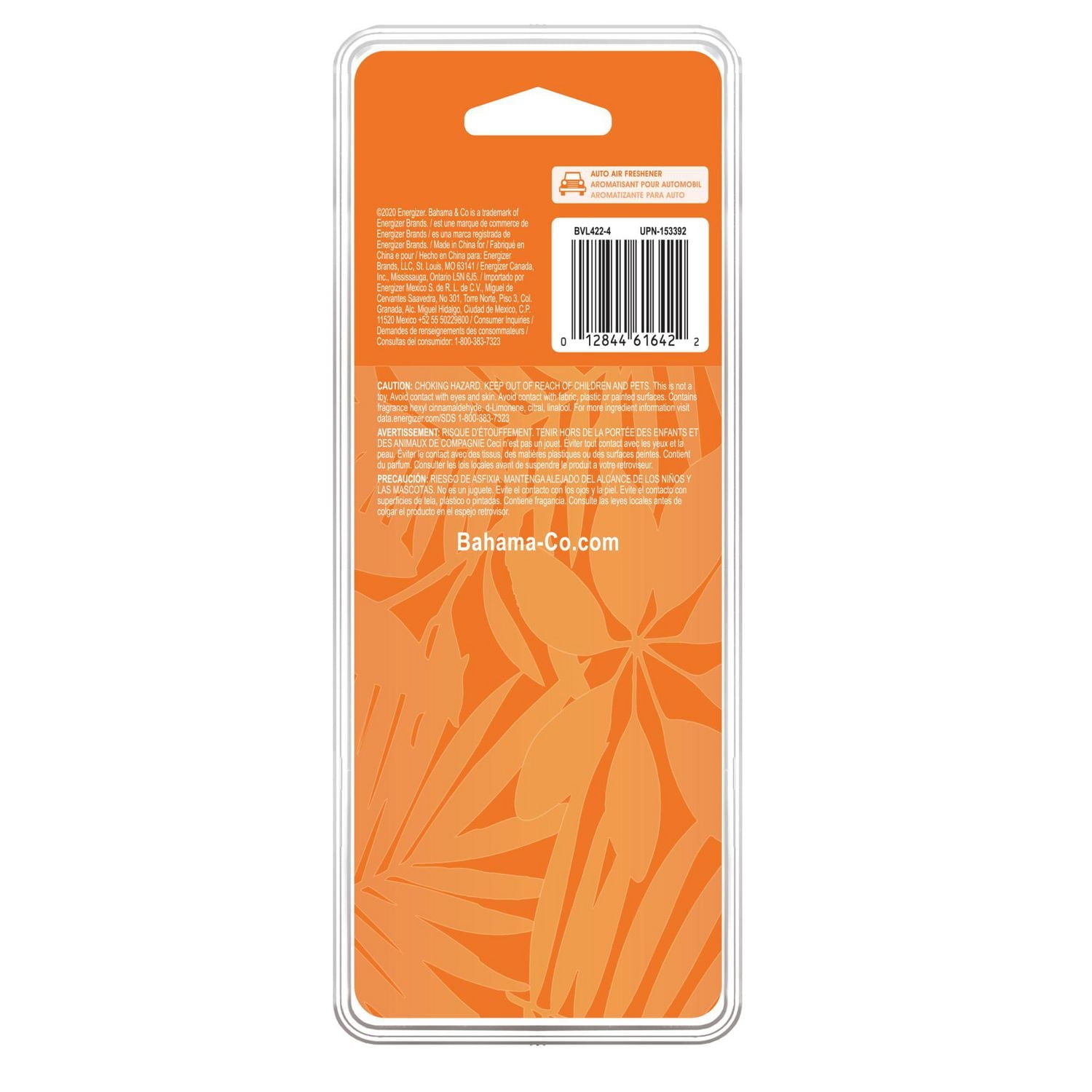 Bahama & Co. Vent Air Freshener (Oahu Island Splash Scent, 4 Pack)
