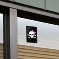 thumbnail image 5 of Skulls Crossbones Daughter Stick Figure Family Girl Pink Bow Home Business Office Sign, 5 of 6