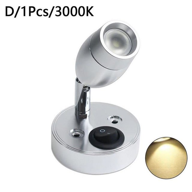 DC12V 24V LED Gradation RV Lecture Lumière interface USB Voiture Lecture Lumière LED Lampe Mur Bateau Mur LED Lumière Monté dimmable N6D0
