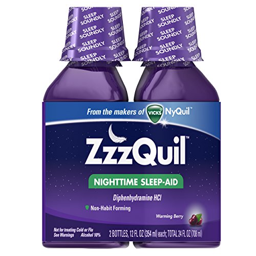 Vicks ZzzQuil Nighttime Sleep Aid, Warming Berry Liquid
