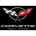 thumbnail image 3 of JH Design Group Mens Chevy Corvette T-Shirt C5 Series Logo Black Crew Neck Shirt, 3 of 6